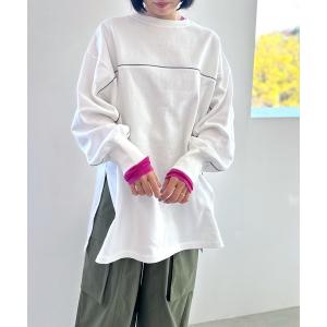 チュニック レディース パイピング裏毛チュニック　992059｜ZOZOTOWN Yahoo!店