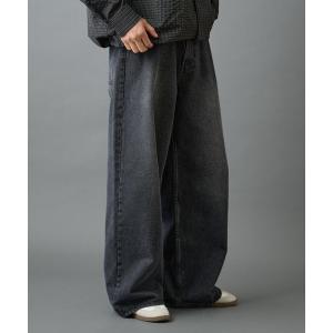 ジーンズ ワイドストレートデニム メンズ レディース