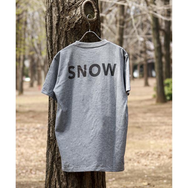 「Snow Peak」 半袖Tシャツ MEDIUM グレー メンズ