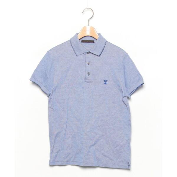 「LOUIS VUITTON」 半袖ポロシャツ XX-SMALL ブルー メンズ
