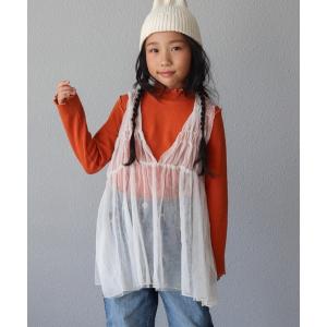 チュニック 「新色追加」「KIDS」シャーリングチュール2WAYチュニック キッズ 子供服 女の子