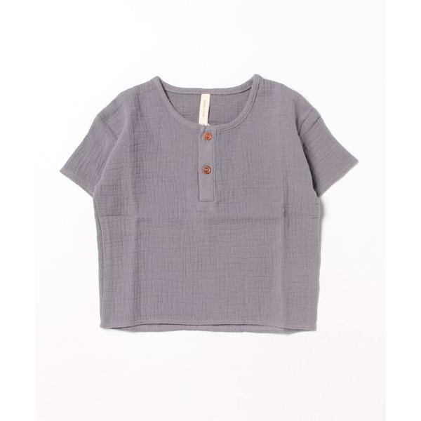 ベビー キッズ 「Quincy Mae」HENRY TOP | WASHED INDIGO