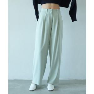 CLANE（クラネ） パンツ CLANE WIDE TUCK WORK PANTS レディース