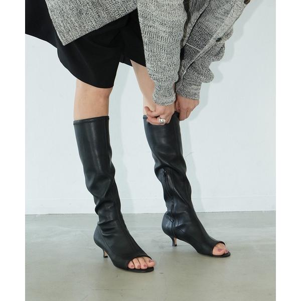 ブーツ STRETCH OPEN TOE BOOTS レディース