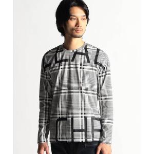 TETE HOMME（テット オム） ブリスタージャガードVネックTシャツ
