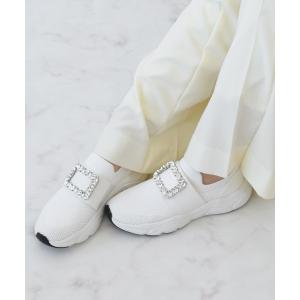スニーカー 「Bridget Birkin」ビジューバックルニットスニーカー(545013) レディース