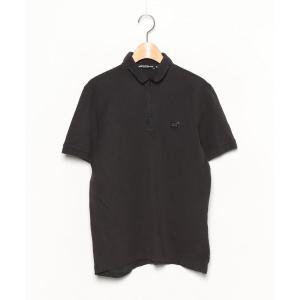 「DOLCE&GABBANA」 ワンポイント半袖ポロシャツ 50 ブラック メンズ
