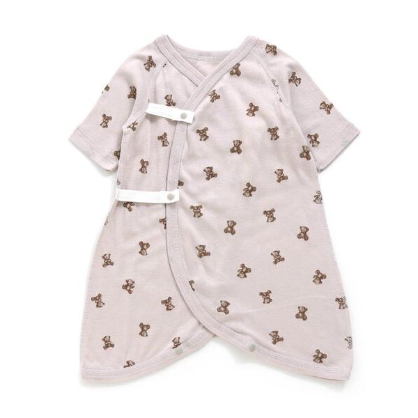 ベビー肌着 ベビー長袖フライスコンビ肌着