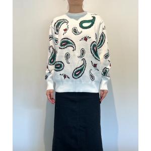 ニット レディース TOGA PULLA Paisley jacquard knit pullover｜zozo