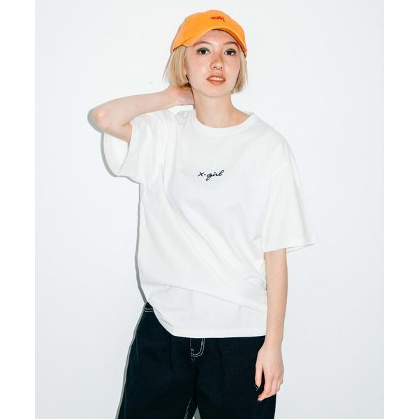 「X-girl」 半袖Tシャツ X-LARGE ホワイト レディース