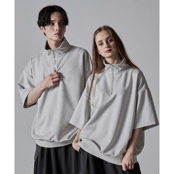 「CLEL」 半袖Tシャツ M ライトグレー メンズ