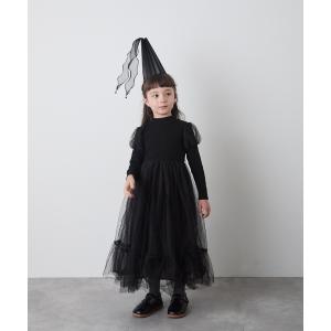 ワンピース チュール切り替えドレスワンピース キッズ 子供服 女の子