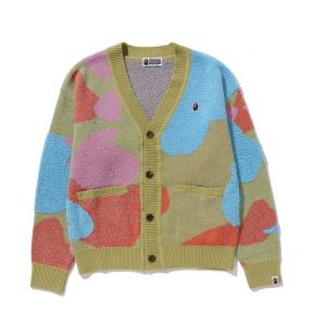 カーディガン レディース LIQUID CAMO KNIT CARDIGAN L｜zozo