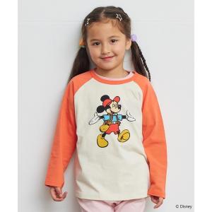 tシャツ Tシャツ キッズ 「Disney」ミッキーマウス/ラグランロンT（80〜150cm）｜ZOZOTOWN Yahoo!店