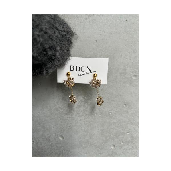 イヤリング 「BTiC_N」ふわっとチェコビーズタッセルイヤリング(MA) レディース