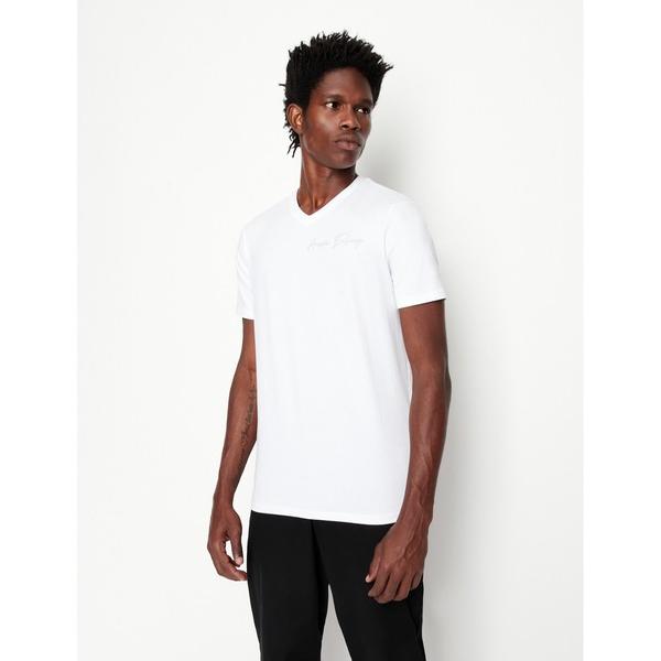 「ARMANI EXCHANGE」 半袖Tシャツ X-LARGE ホワイト メンズ