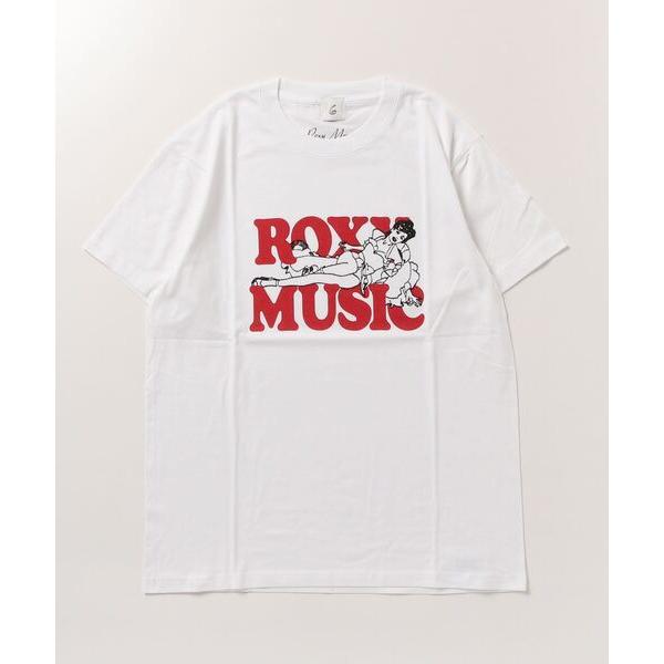 「6」 半袖Tシャツ「ROXY MUSICコラボ」 L ホワイト レディース