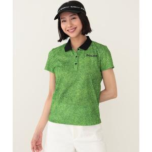 レディース ポロシャツ 「WOMEN」BEAMS GOLF ORANGE LABEL / ターフ プリント ポロシャツ｜zozo