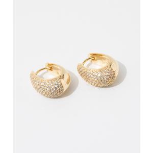 ピアス レディース TOM WOOD Ice Hoop Small Pave Gold トムウッド アイス フープ スモール パヴェ 両耳用 シルバー｜zozo