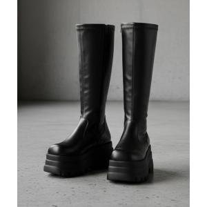 minsobi（ミンソビ） ブーツ 厚底ロングブーツ レディース : ZOZOTOWN