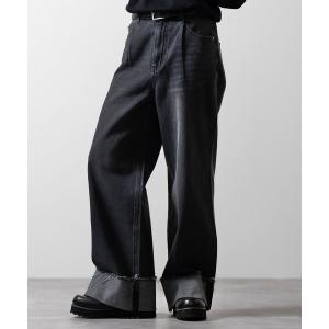 パンツ デニム ジーンズ メンズ 「CLEL」Vintage Design Roll-up Denim Pants/ヴィンテージデザイン ロールアップ｜ZOZOTOWN Yahoo!店