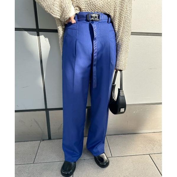 パンツ LAYERED DETAIL STRAIGHT PANTS レディース