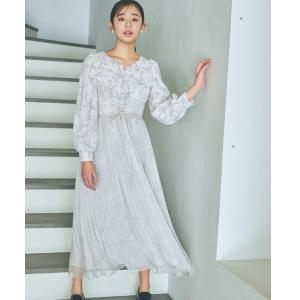 レディース ワンピース シフォンドッキングワンピース　103976｜zozo