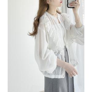 ブラウス シャツ 大人カジュアルに甘さをプラス。...の商品画像