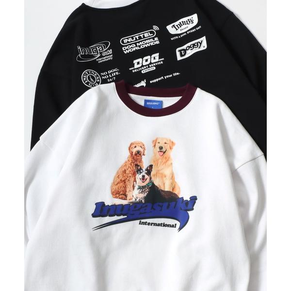 トレーナー スウェット SEQUENZ/シークエンズ Inugasuki/犬が好き オーバーサイズ ...
