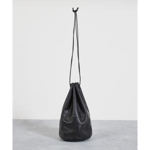 トートバッグ And A アンドエー / FINE LEATHER DRAWSTRING BAG「M」牛革巾着バッグ バケツバッグ / AA-A23U