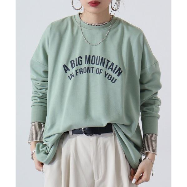 トレーナー スウェット Printed fleece sweatshirt / プリント裏毛スウェッ...