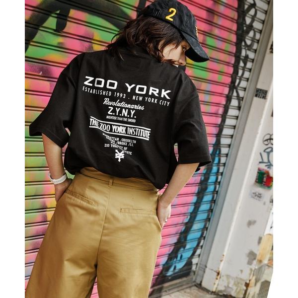 「ZOO YORK」 半袖Tシャツ L ブラック メンズ