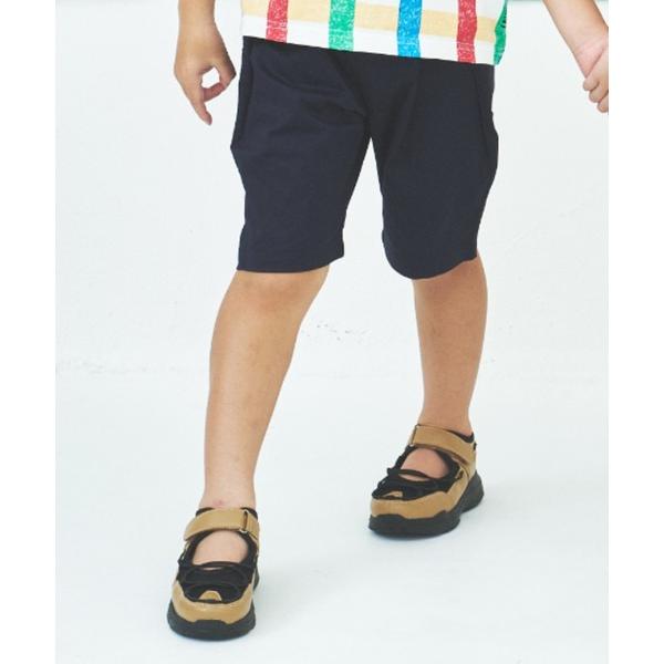 パンツ ライトストレッチツイルタックショートパンツ キッズ 子供服 男の子 女の子