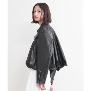 ジャケット ブルゾン 「AEWEN MATOPH」フェイクレザー ブルゾン レディース