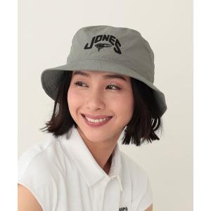 帽子 ハット レディース JONES × BEAMS GOLF / 別注 ロゴ バケットハット