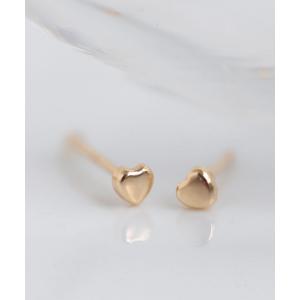 ANEMONE ピアス 1粒ビジュー×サークルラインピアス「K10