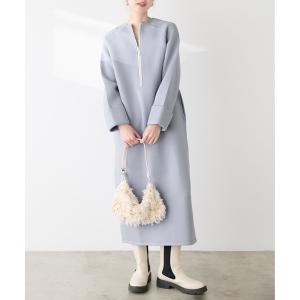 ワンピース レディース ボトルネックハーフZIPダンボールワンピース｜ZOZOTOWN Yahoo!店