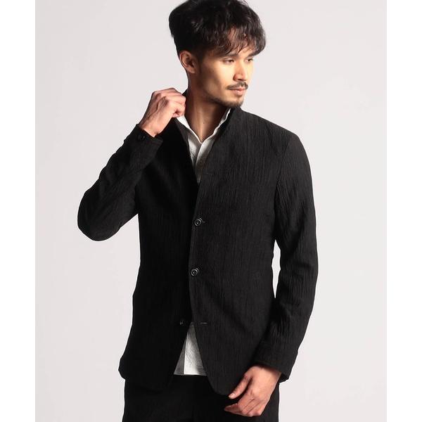 カバーオール エステルクレープスタンドカラーカヴァーオールジャケット メンズ