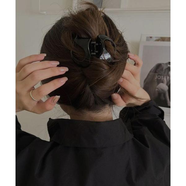 ヘアクリップ 「resonance」ニュアンスカラー クリア バンスクリップ