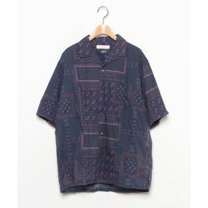 「green label relaxing」 半袖シャツ LARGE ネイビー メンズ｜zozo