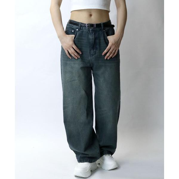 パンツ デニム ジーンズ メンズ 12oz DENIM OVER-DIE BAGGY PANTS