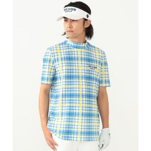 メンズ スウェット BEAMS GOLF PURPLE LABEL / プラスリッチ チェックプリント モックネックシャツ｜ZOZOTOWN Yahoo!店