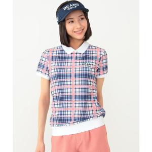 ポロシャツ レディース 「WOMEN」BEAMS GOLF PURPLE LABEL / プラスリッチ チェックプリント プルオーバー｜ZOZOTOWN Yahoo!店