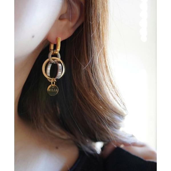 サージカルステンレス アレルギー対応 ピアス MILIA/LOOP フープピアス 「金属アレルギー対...