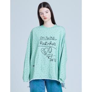 tシャツ Tシャツ レディース 「8」「it」「Little sunny bite」original flowerprint long tee