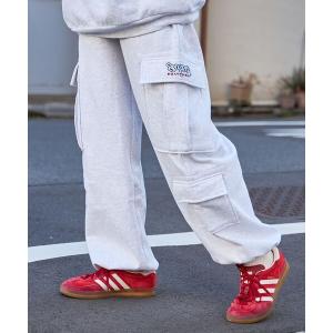 メンズ パンツ 「SEQUENZ」 90s UTILITY CARGO SWEAT PANTS / ロゴ 刺繍 カーゴ ポケット スウェット パンツ｜zozo