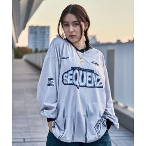 tシャツ Tシャツ メンズ 「SEQUENZ」 SQNZ L/S GAME SHIRT / ゲームシャツ ストライプ ビックシルエット ルーズフィット｜zozo