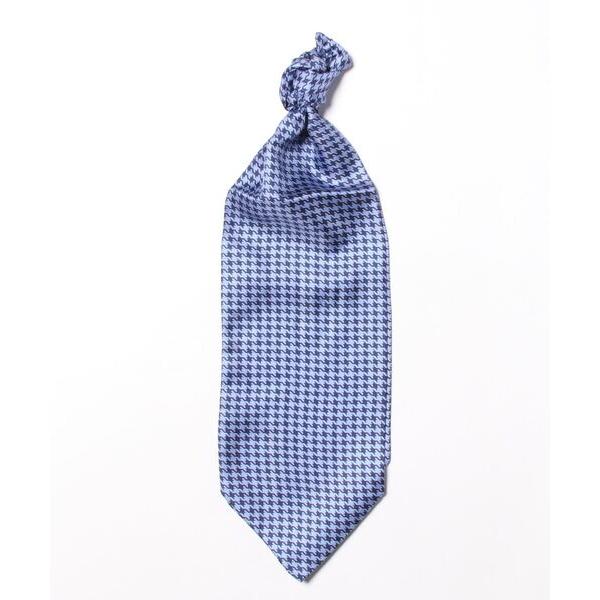 ネクタイ 「made in japan」シルク ハウンドトゥースデザインアスコット