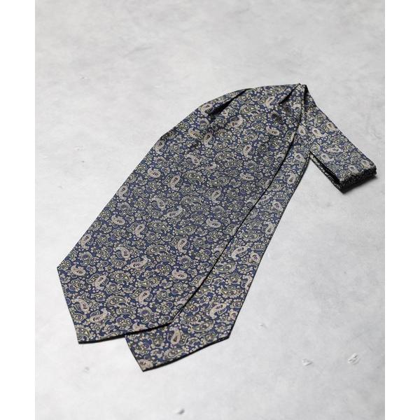 ネクタイ 「シルク製」ペイズリーデザインアスコット