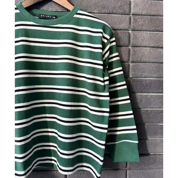 tシャツ オーバーサイズ ボーダー 長袖Tシャツ キッズ 子供服 男の子 女の子